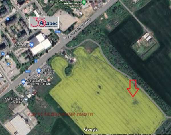 Продава парцел, гр. стара загора, три чучура - юг