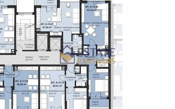 Продава 2-стаен, гр. пловдив, западен