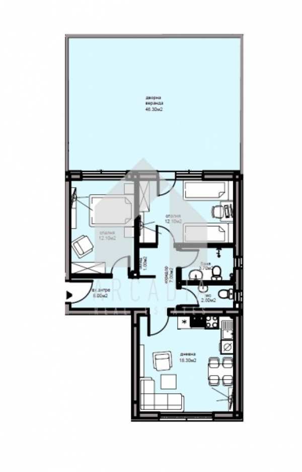 Продава 3-стаен, гр. пловдив, христо смирненски