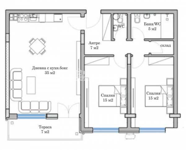 Продава 3-стаен, гр. пловдив, младежки хълм
