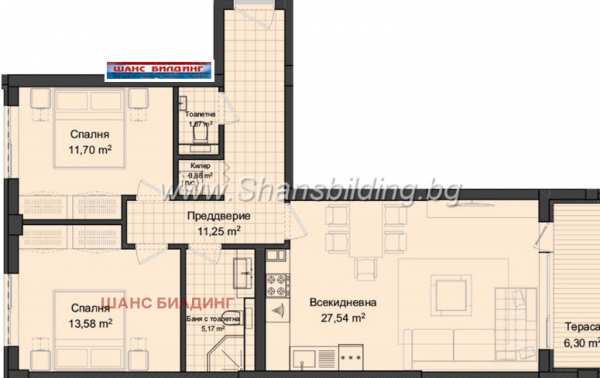 Продава 3-стаен, гр. пловдив, кършияка