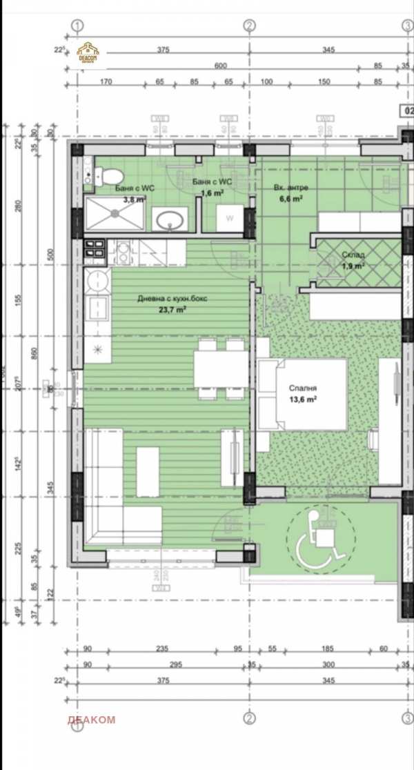 Продава 2-стаен, гр. пловдив, остромила