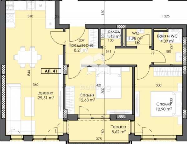 Продава 3-стаен, гр. пловдив, тракия