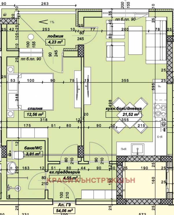 Продава 2-стаен, гр. велико търново, бузлуджа