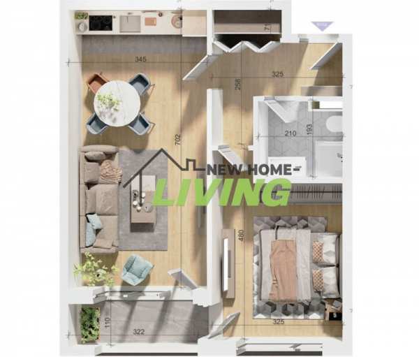 Продава 2-стаен, гр. пловдив, тракия