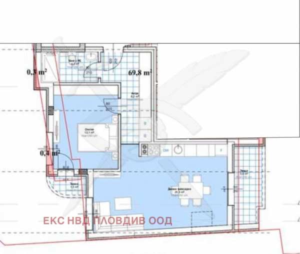 Продава 2-стаен, гр. пловдив, център