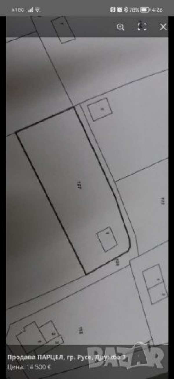 Продавам парцел в град русе к-л дружба-3