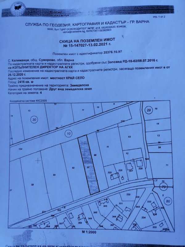 Имот в село Калиманци