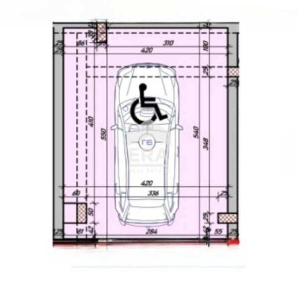 Гараж с ролетна врата и директен подход от улицата в района на Колхозе