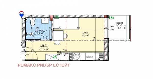 Гарсониера НОВО строителство кв. Широк център