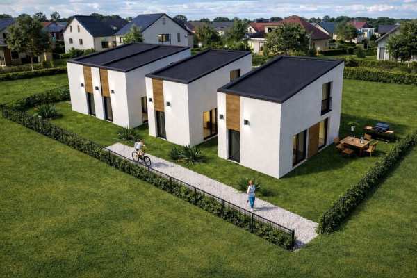 Къща ново строителство с две спални за продажба в Аспровалта, Гърция