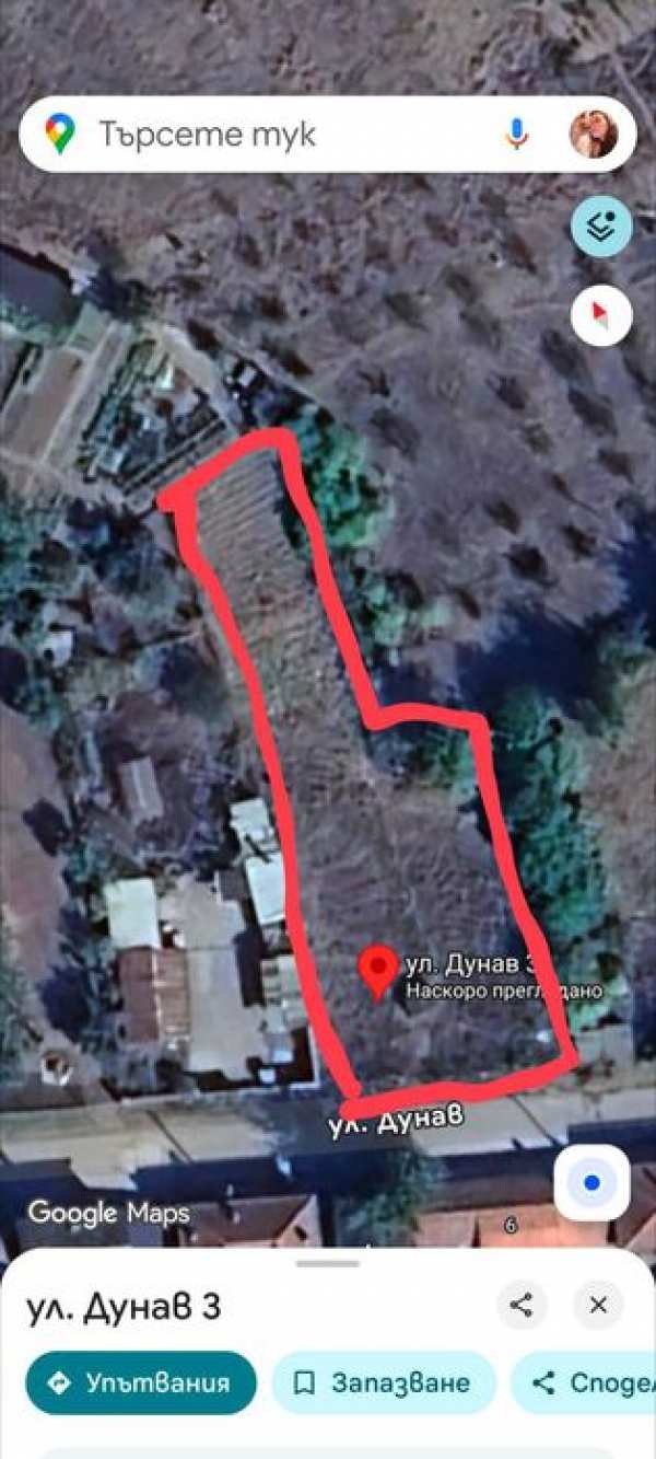 ПРОДАВА: УПИ 1 декар в гр. Гълъбово – с ТРИФАЗЕН ТОК и СОНДА