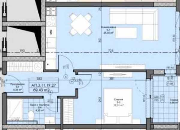 Двустаен апартамент в Асеновград!
