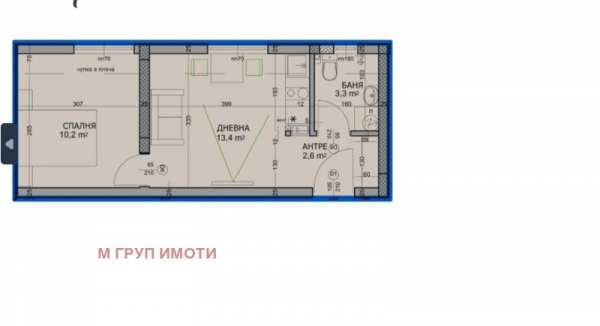 Продава 2-стаен, гр. пловдив, христо смирненски