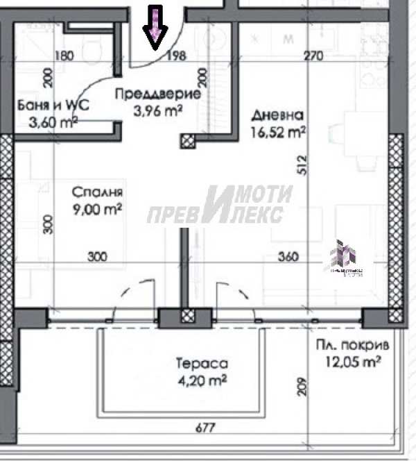 Продава 2-стаен, гр. пловдив, каменица 2