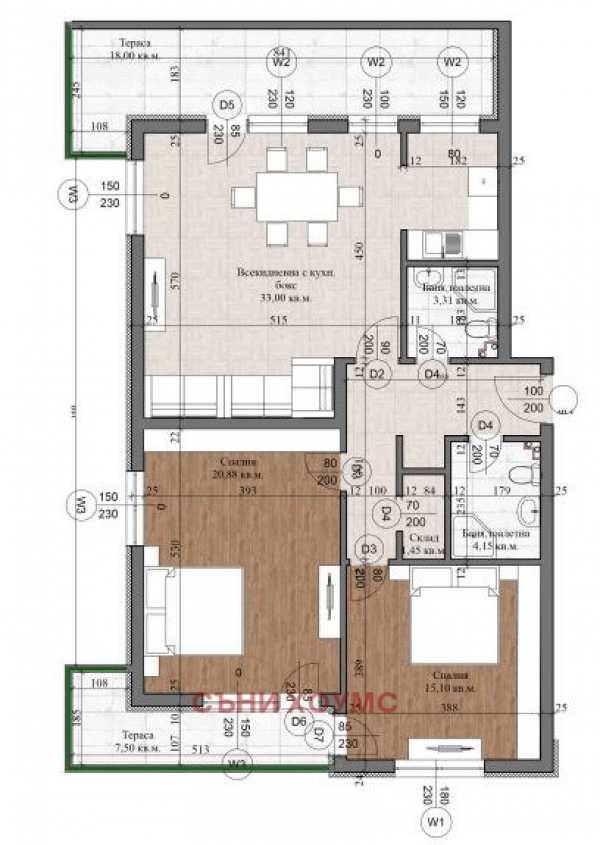 Продава 3-стаен, гр. велико търново, зона б