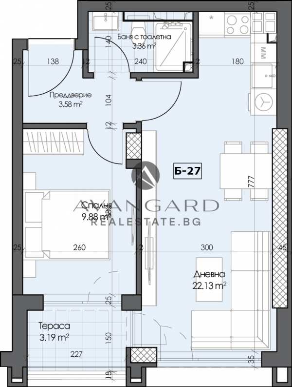 Продава 2-стаен, гр. пловдив, кършияка