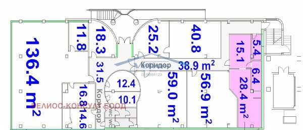 Дава под наем офис, гр. софия, 7-ми 11-ти километър