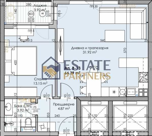Продава 2-стаен, гр. пловдив, кършияка
