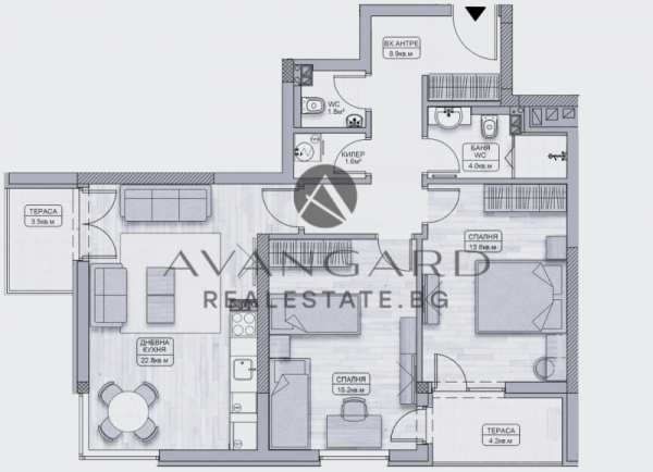 Продава 3-стаен, гр. пловдив, кършияка