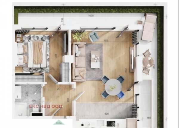 Продава 2-стаен, гр. пловдив, тракия