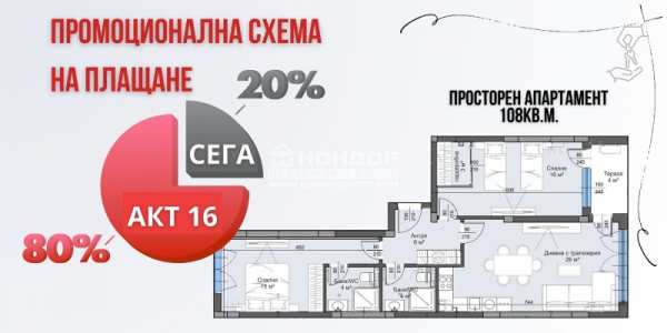 Продава 3-стаен, гр. пловдив, тракия