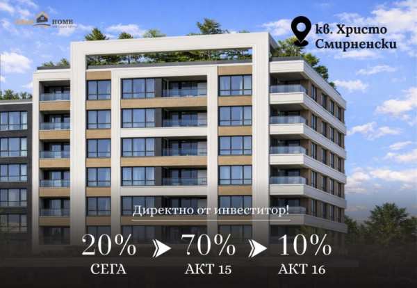 Продава 3-стаен, гр. пловдив, христо смирненски