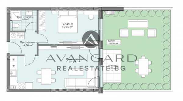 Продава 2-стаен, гр. пловдив, остромила