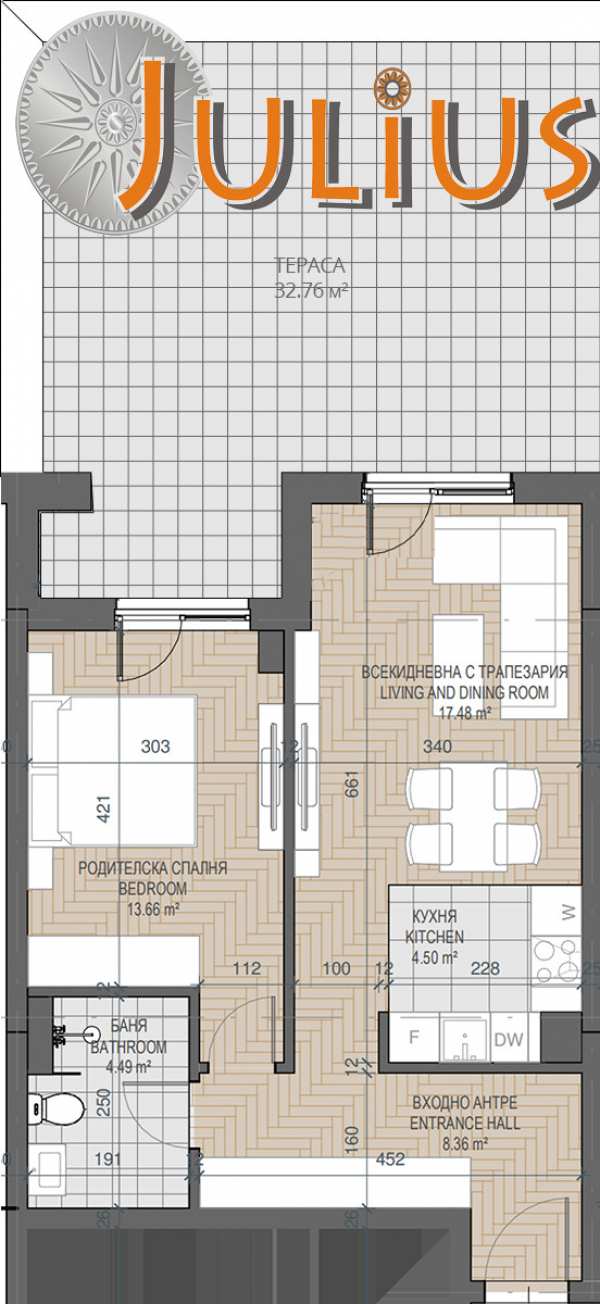 Продава 2-стаен, гр. пловдив, каменица 1