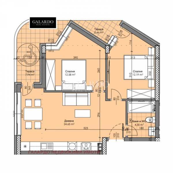 Продава 3-стаен, гр. пловдив, христо смирненски