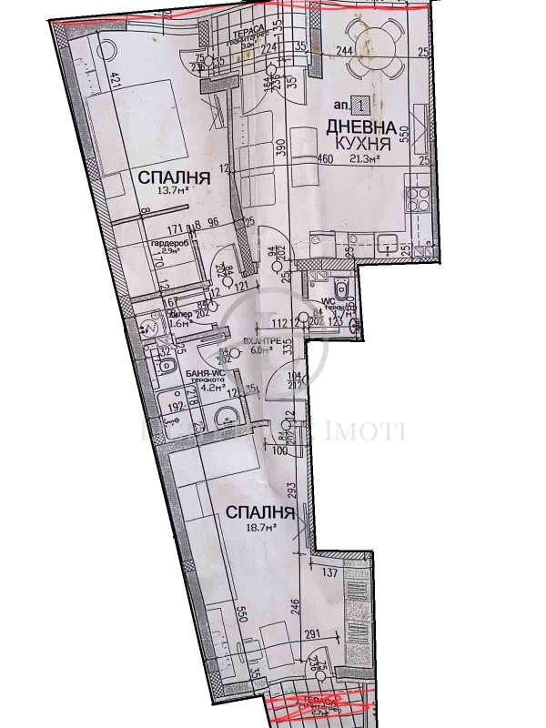 Продава 3-стаен, гр. пловдив, център