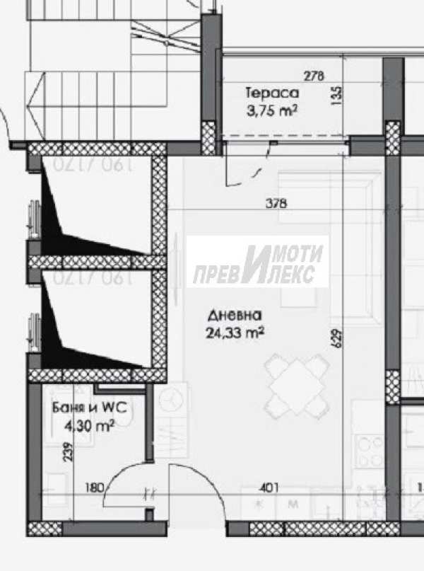 Продава 1-стаен, гр. пловдив, каменица 2