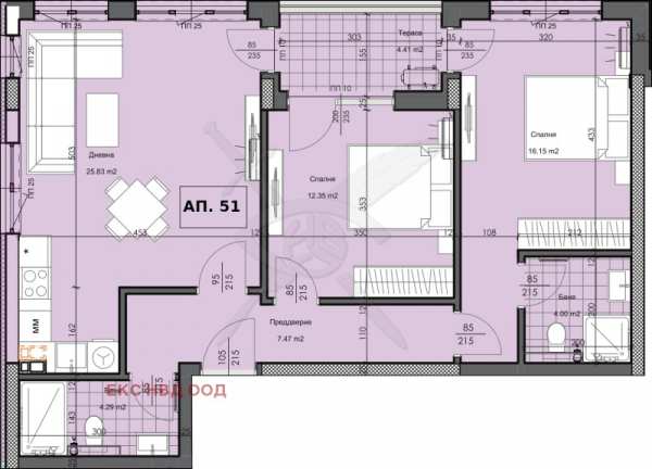 Продава 3-стаен, гр. пловдив, гагарин