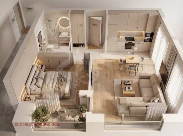 Продава 2-стаен, гр. пловдив, остромила