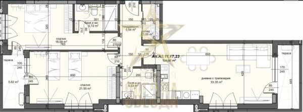 Продава 3-стаен, гр. пловдив, тракия