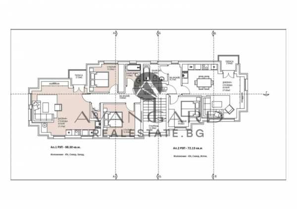 Продава 3-стаен, гр. пловдив, беломорски