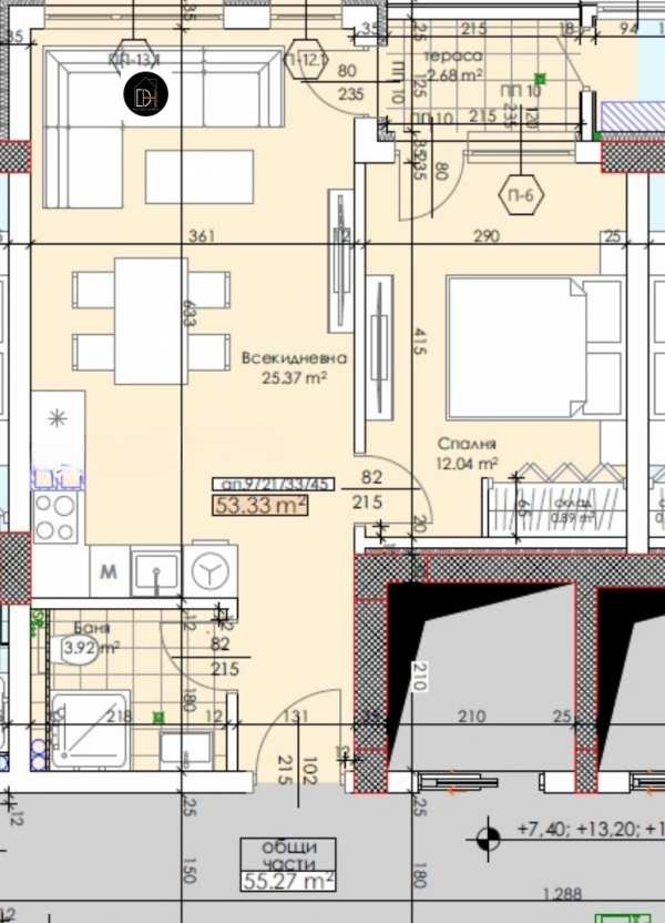 Продава 2-стаен, гр. пловдив, тракия
