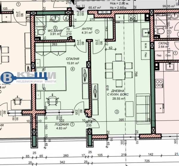 Продава 2-стаен, гр. велико търново, картала