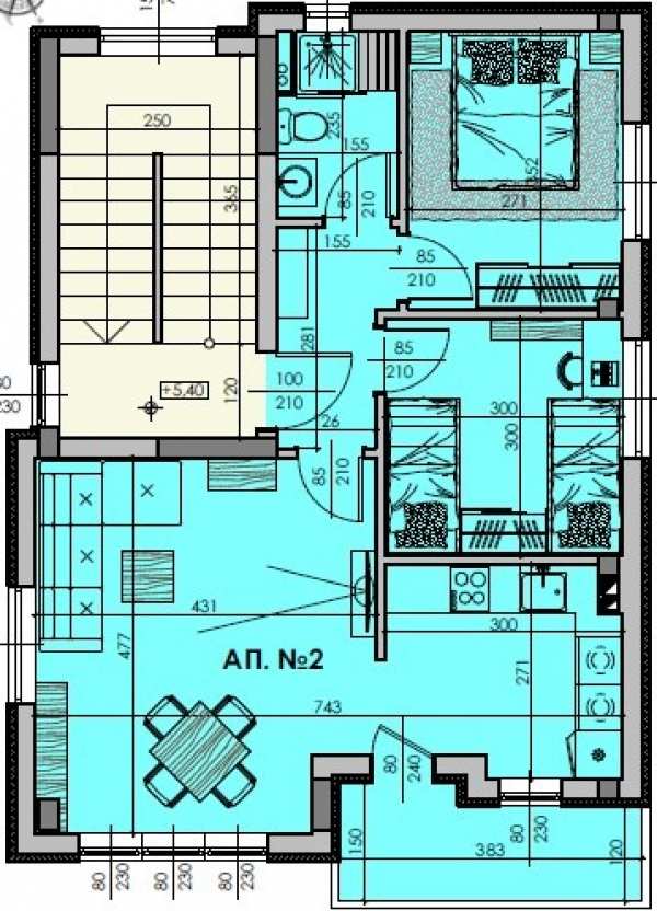 Продава 3-стаен, гр. шумен, болницата