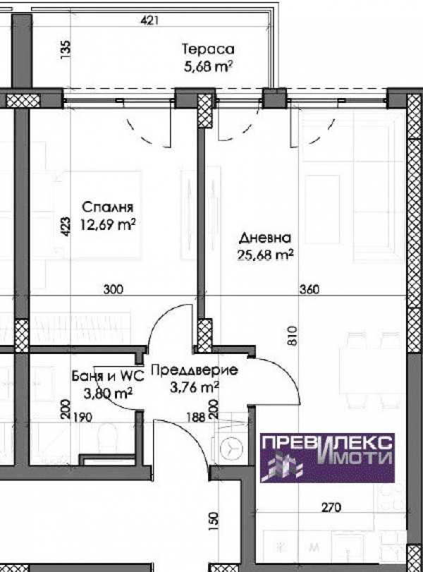 Продава 2-стаен, гр. пловдив, каменица 2