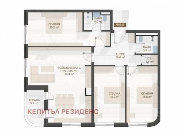 Продава 4-стаен, гр. пловдив, център