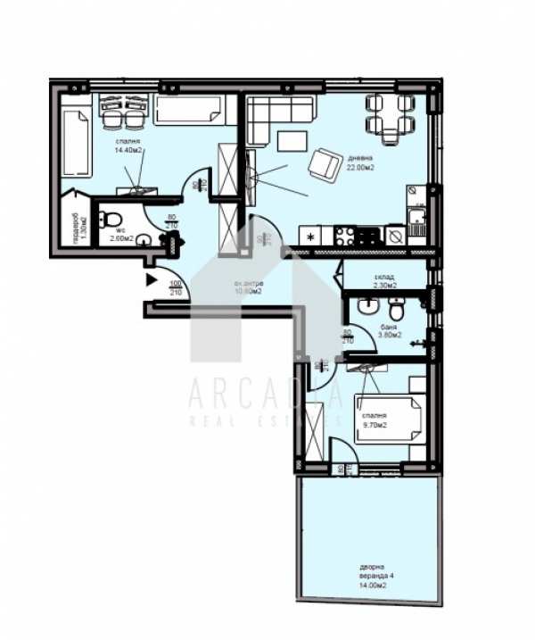 Продава 3-стаен, гр. пловдив, христо смирненски