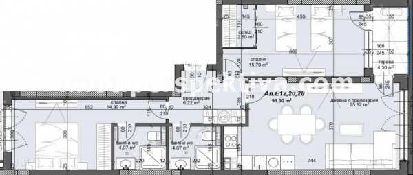 Продава 3-стаен, гр. пловдив, тракия